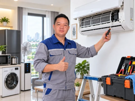 Cam kết chất lượng dịch vụ sửa điều hoà Casper