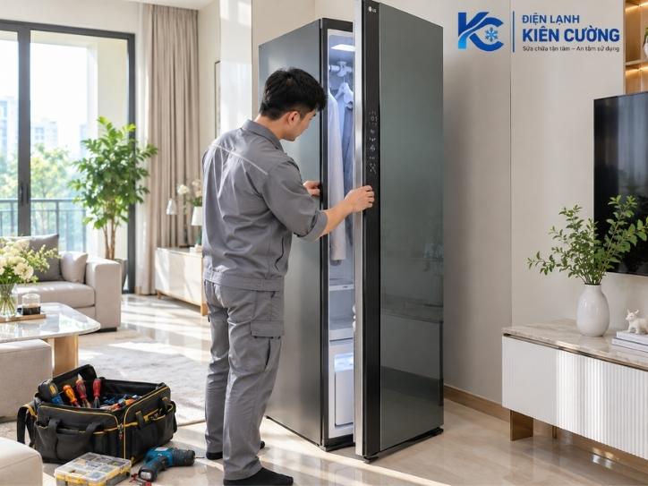 Sửa tủ chăm sóc quần áo LG lỗi dE chuyên nghiệp